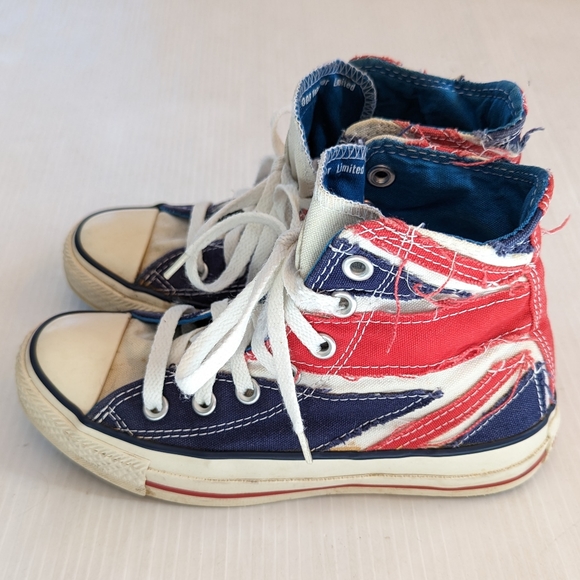 CONVERSE Limited Edition The Who flag Artwork 2008 Year Hour high top sneakers - Picture 5 of 15